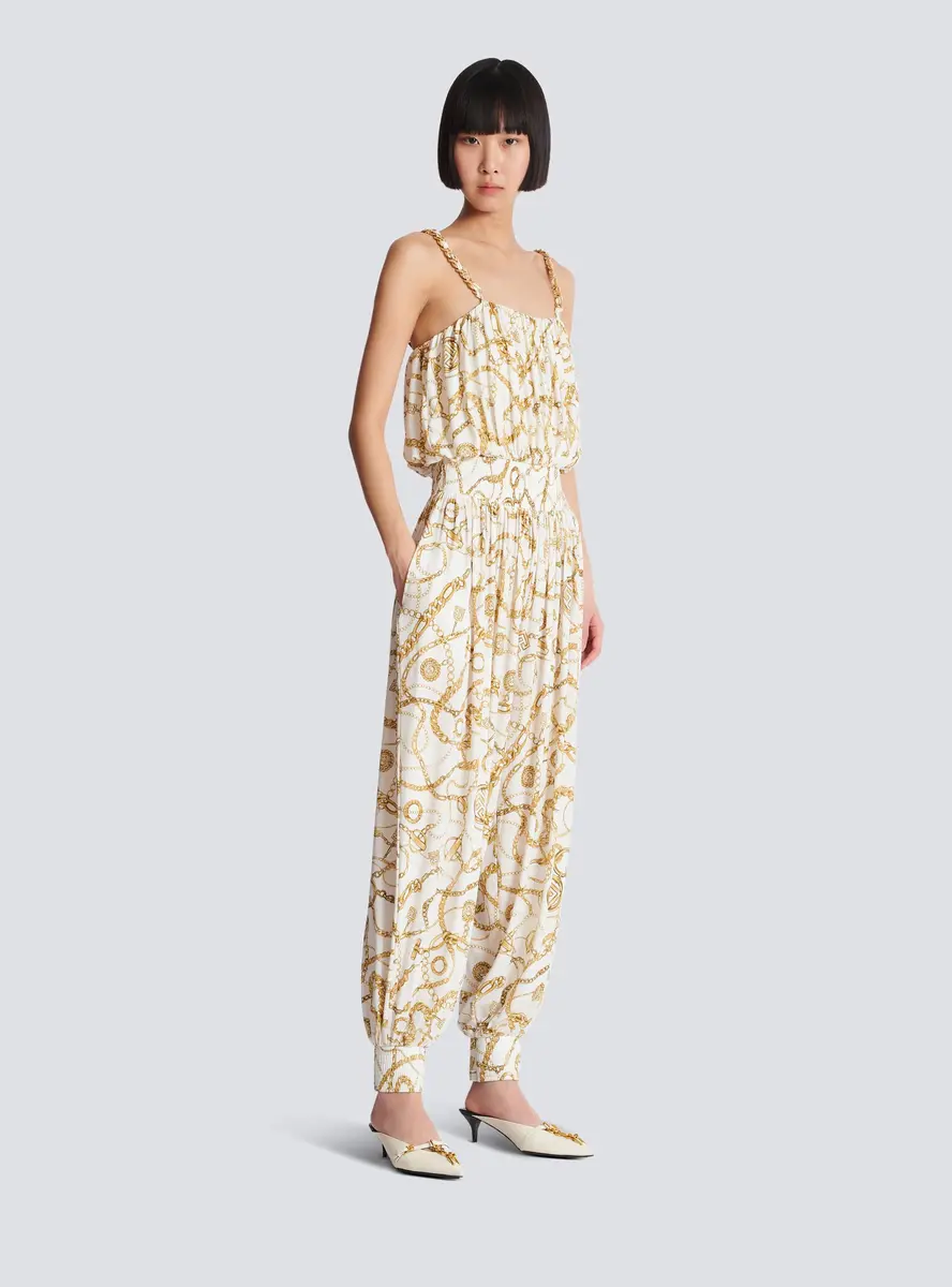 Balmain Flowing printed jumpsuit with Chains pattern | Thumbnail 3 Balmain Flowing printed jumpsuit with Chains pattern | Thumbnail 3