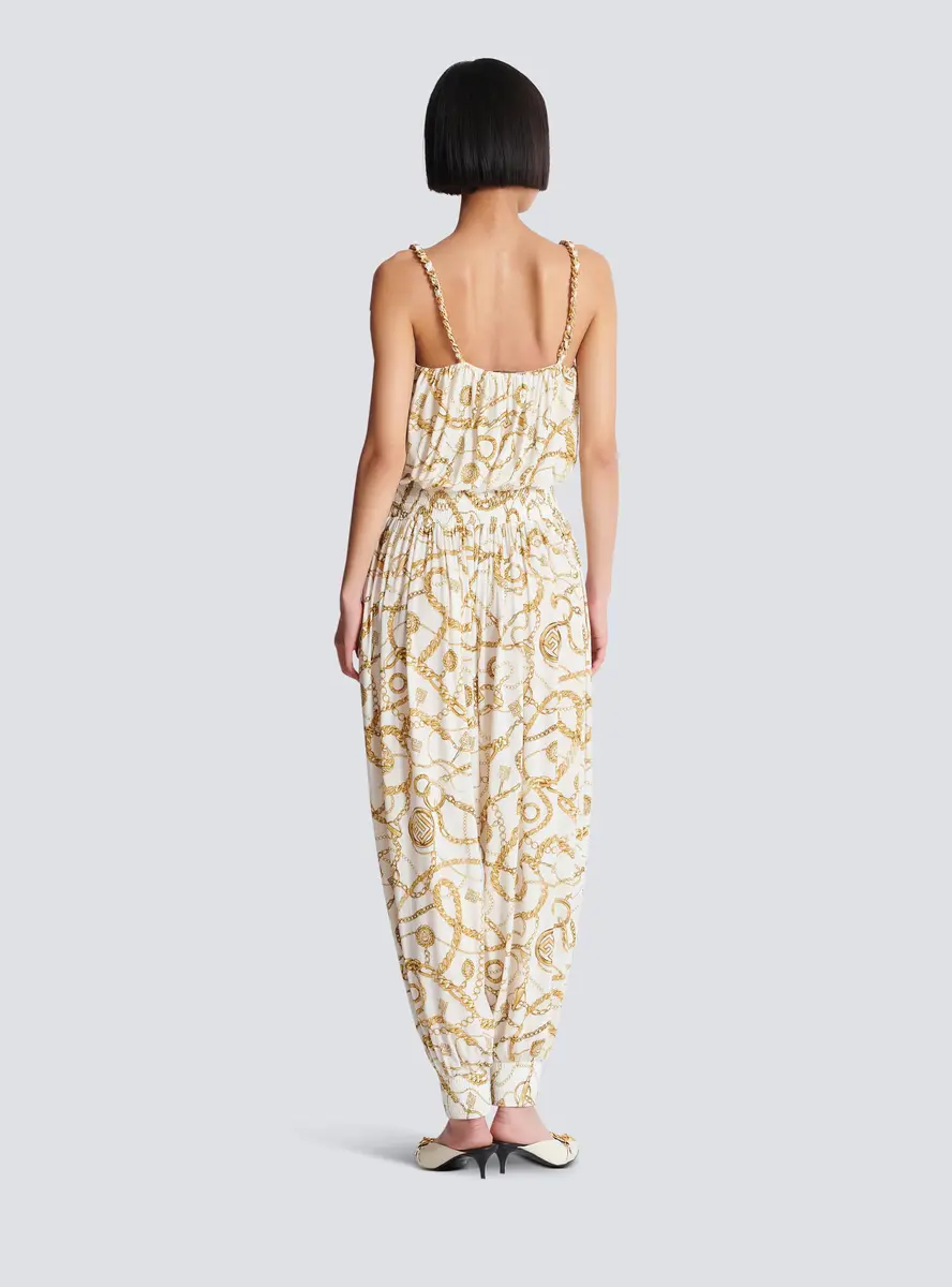 Balmain Flowing printed jumpsuit with Chains pattern | Thumbnail 4 Balmain Flowing printed jumpsuit with Chains pattern | Thumbnail 4