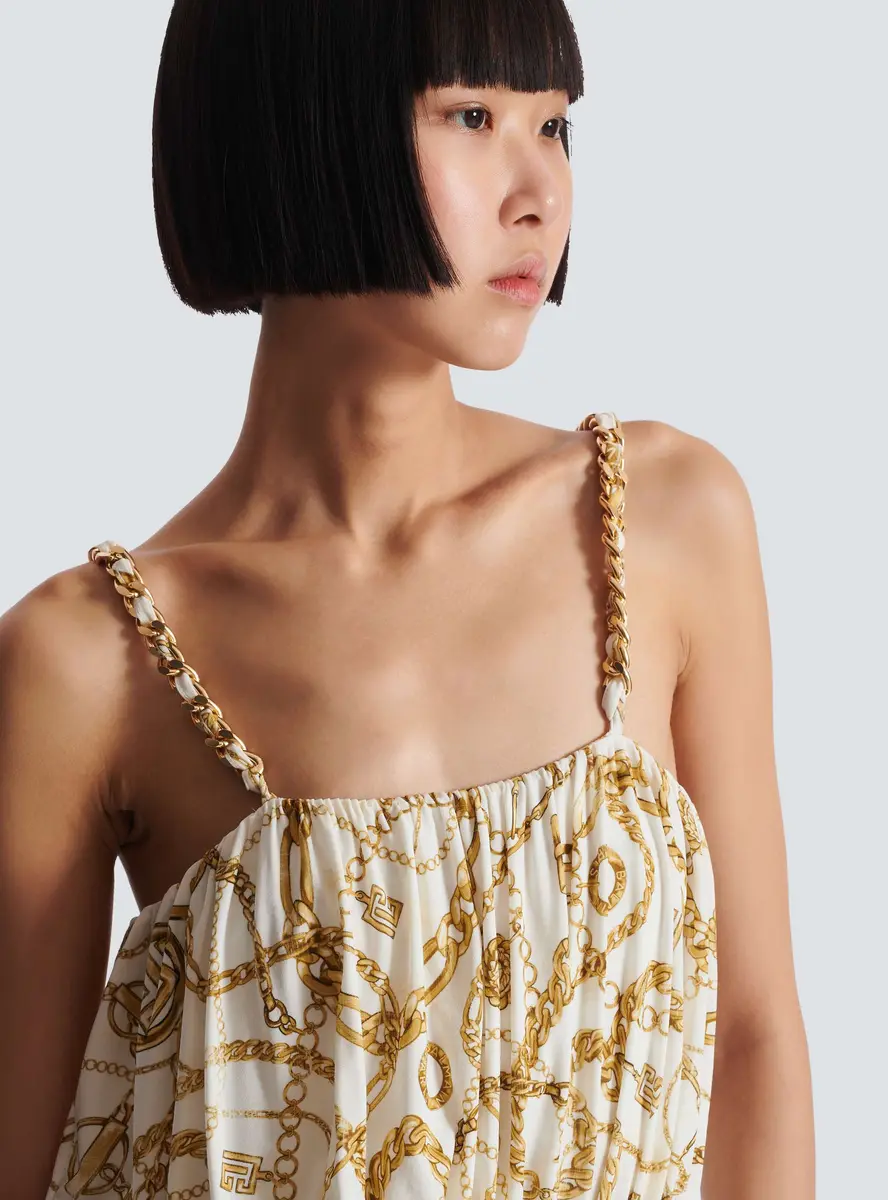 Balmain Flowing printed jumpsuit with Chains pattern | Thumbnail 5 Balmain Flowing printed jumpsuit with Chains pattern | Thumbnail 5