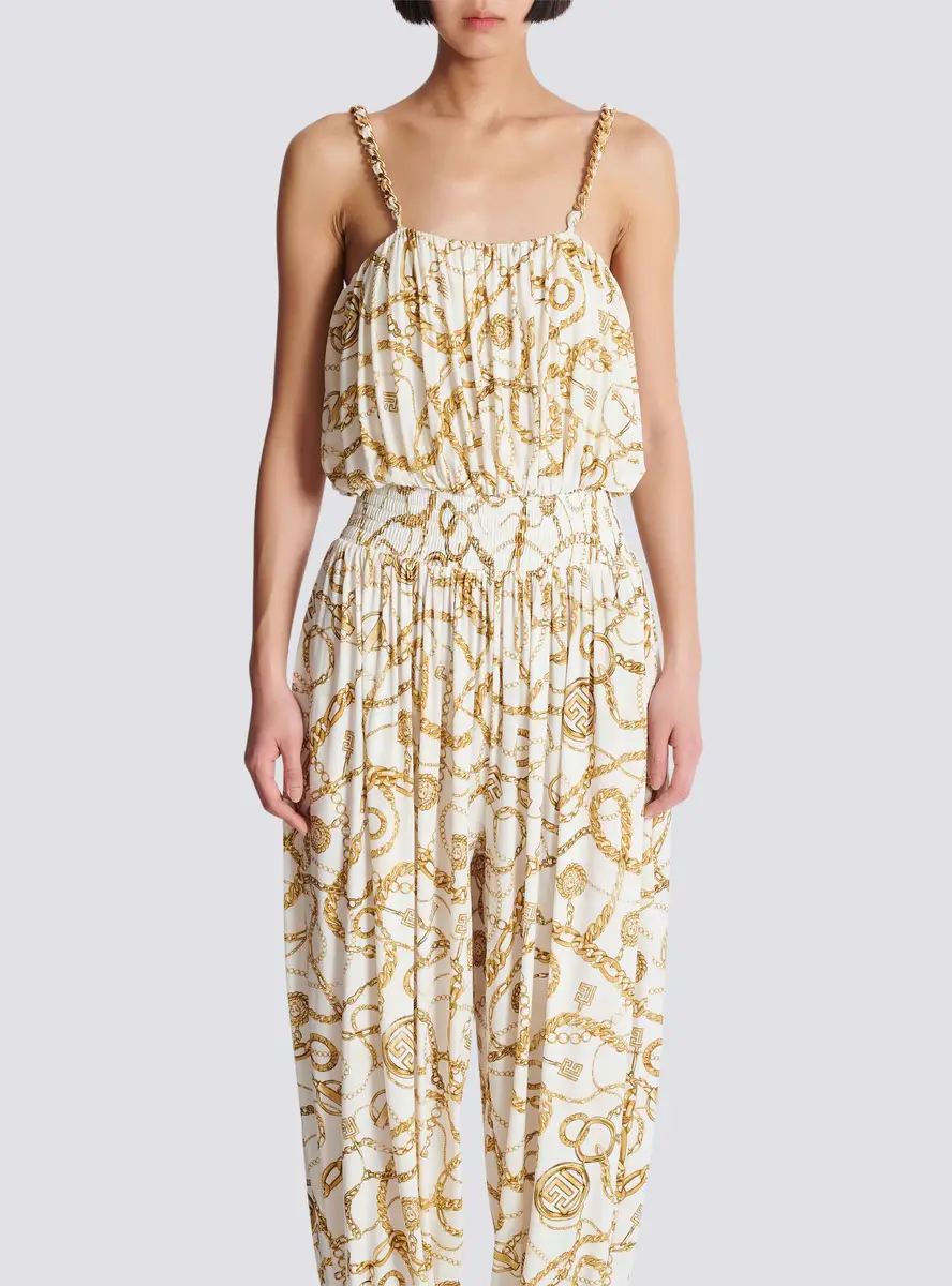Balmain Flowing printed jumpsuit with Chains pattern | Thumbnail 8 Balmain Flowing printed jumpsuit with Chains pattern | Thumbnail 8