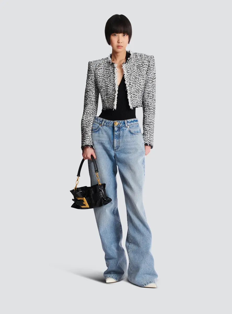 Balmain Cropped tweed jacket | Thumbnail 2