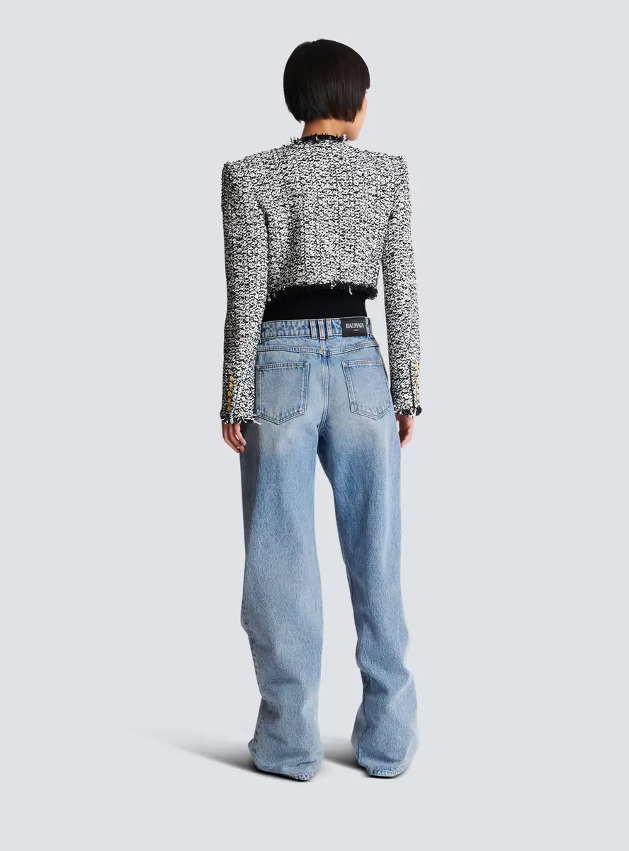 Balmain Cropped tweed jacket | Thumbnail 4