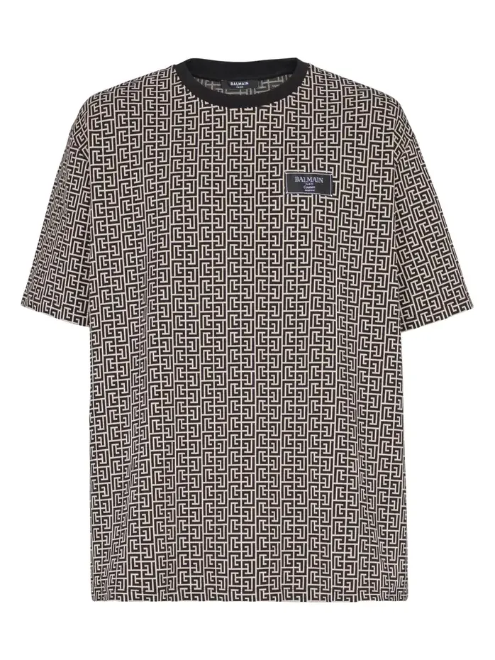 Balmain Monogram jacquard T-shirt