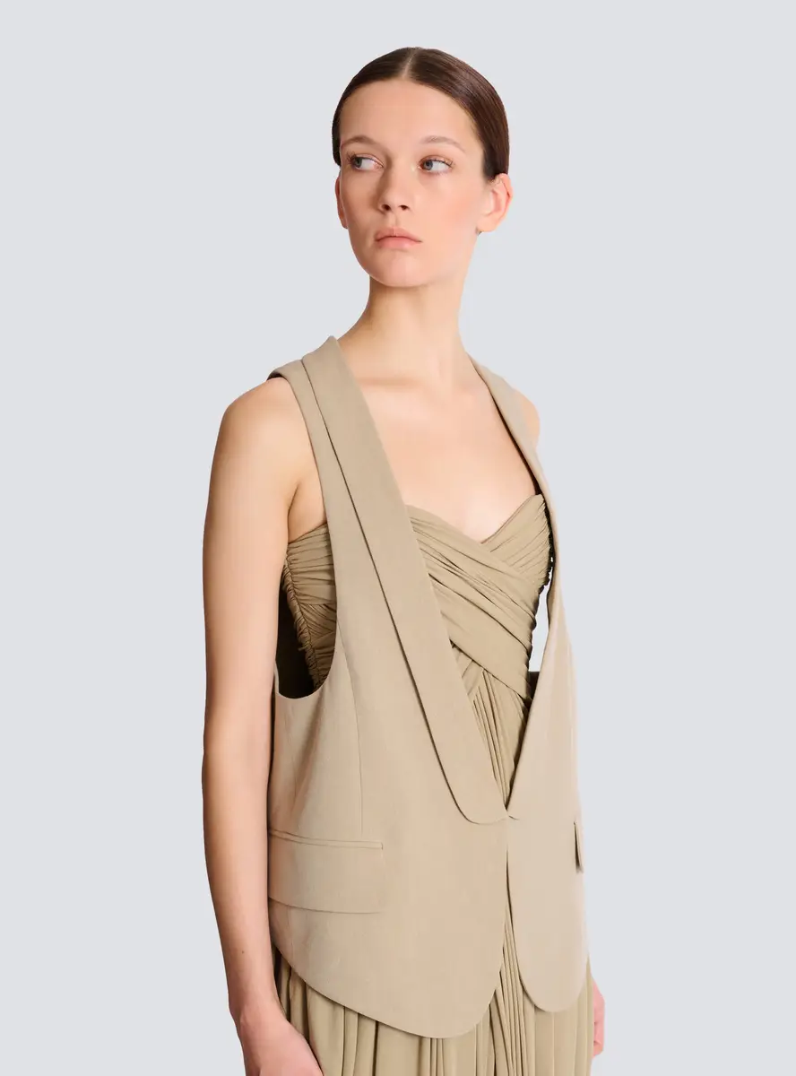 Balmain Cotton gabardine vest | Thumbnail 6 Balmain Cotton gabardine vest | Thumbnail 6
