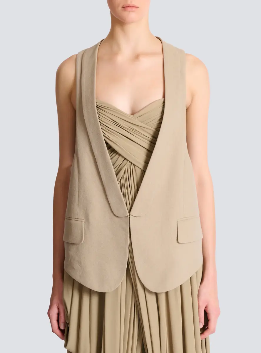 Balmain Cotton gabardine vest | Thumbnail 8 Balmain Cotton gabardine vest | Thumbnail 8