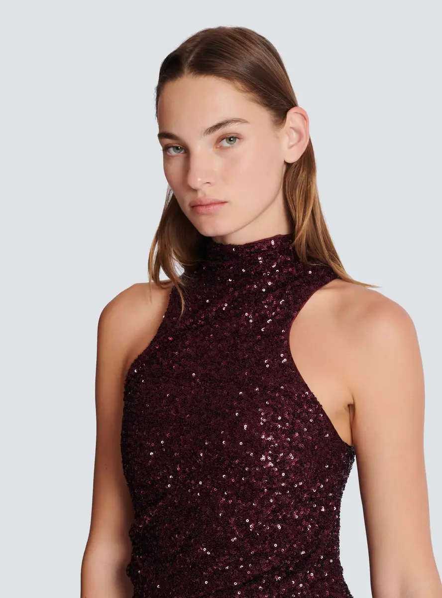 Balmain Long sleeveless sequin dress | Thumbnail 5 Balmain Long sleeveless sequin dress | Thumbnail 5