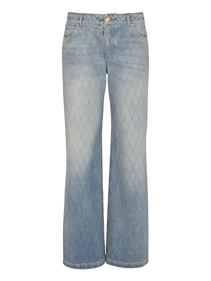 Balmain Diamond denim straight-fit jeans