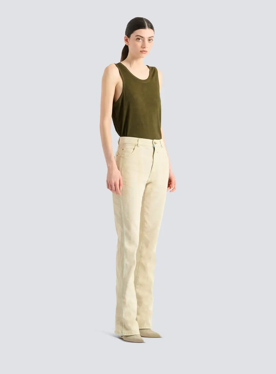 Balmain High-waisted faded denim jeans | Thumbnail 3 Balmain High-waisted faded denim jeans | Thumbnail 3