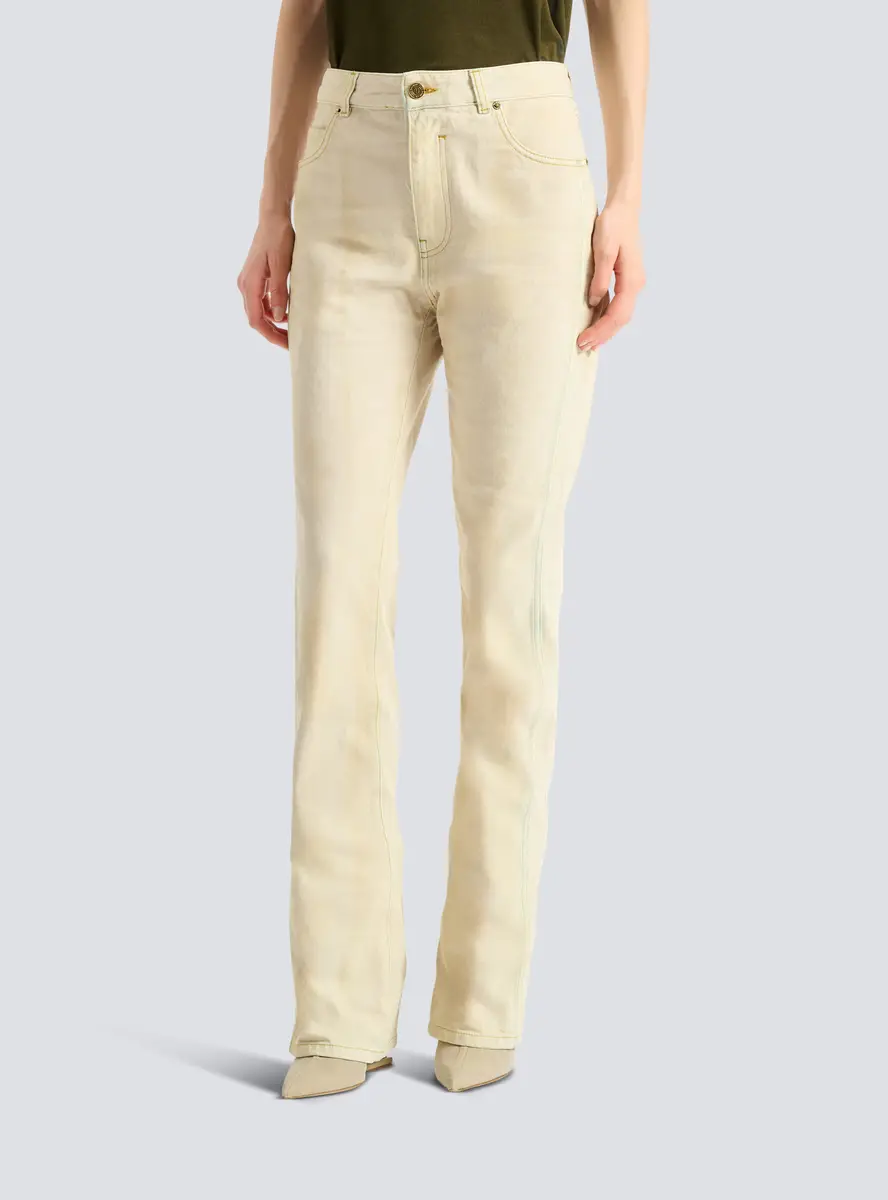 Balmain High-waisted faded denim jeans | Thumbnail 8 Balmain High-waisted faded denim jeans | Thumbnail 8