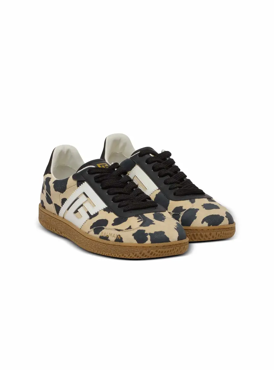 Balmain Swan leopard print suede leather sneakers | Thumbnail 3 Balmain Swan leopard print suede leather sneakers | Thumbnail 3