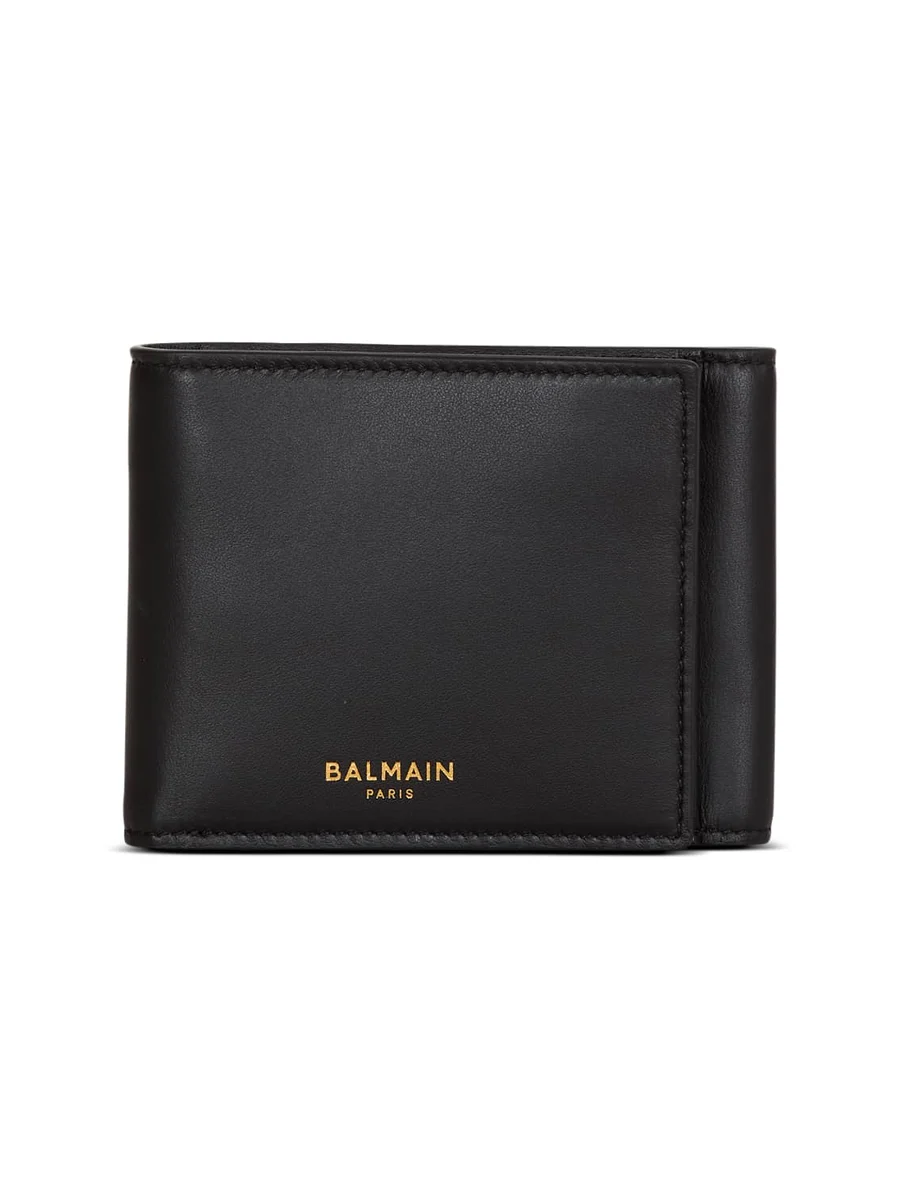 Balmain Smooth leather Trifold wallet