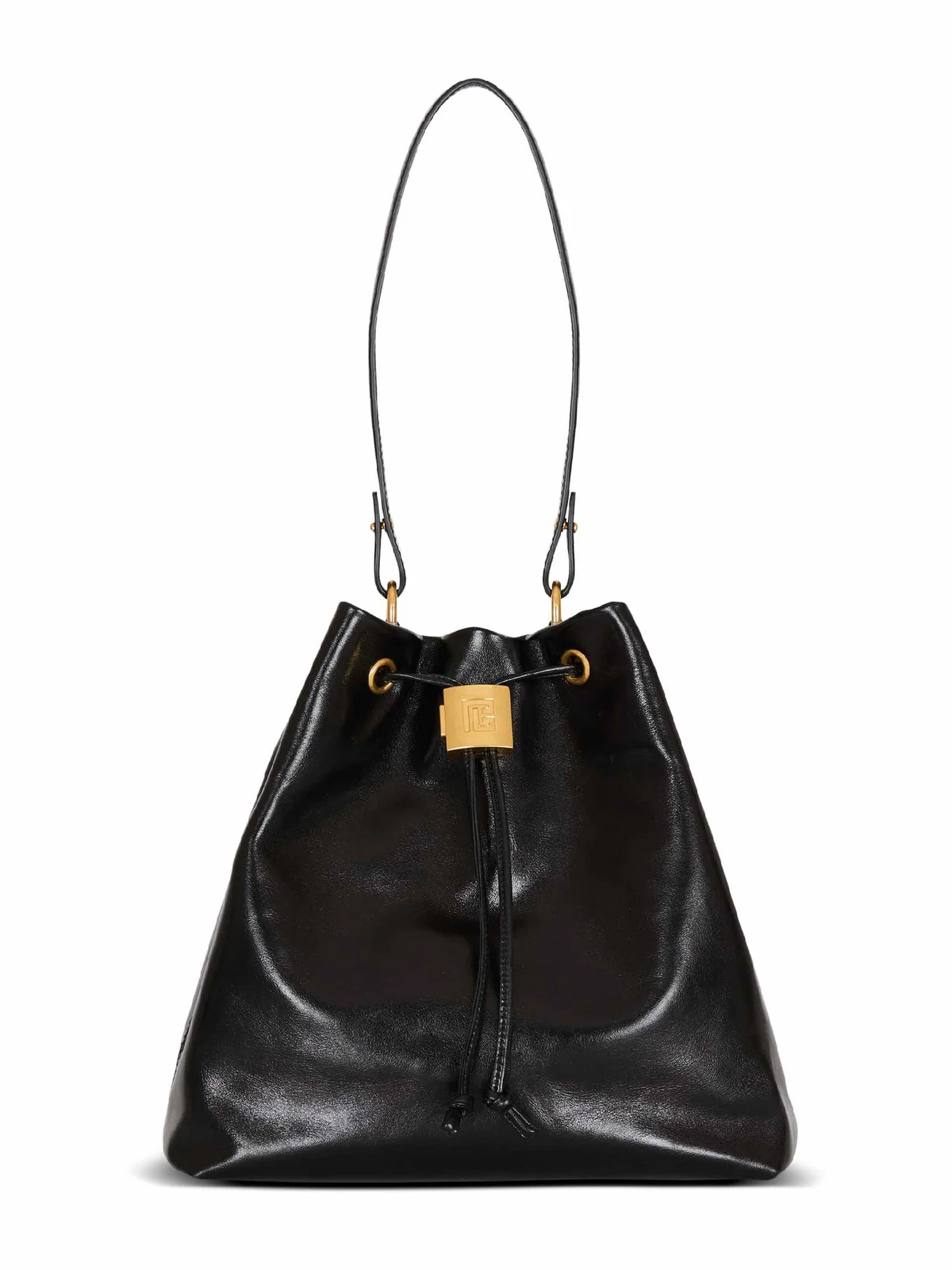 Balmain Pulse calfskin leather backpack