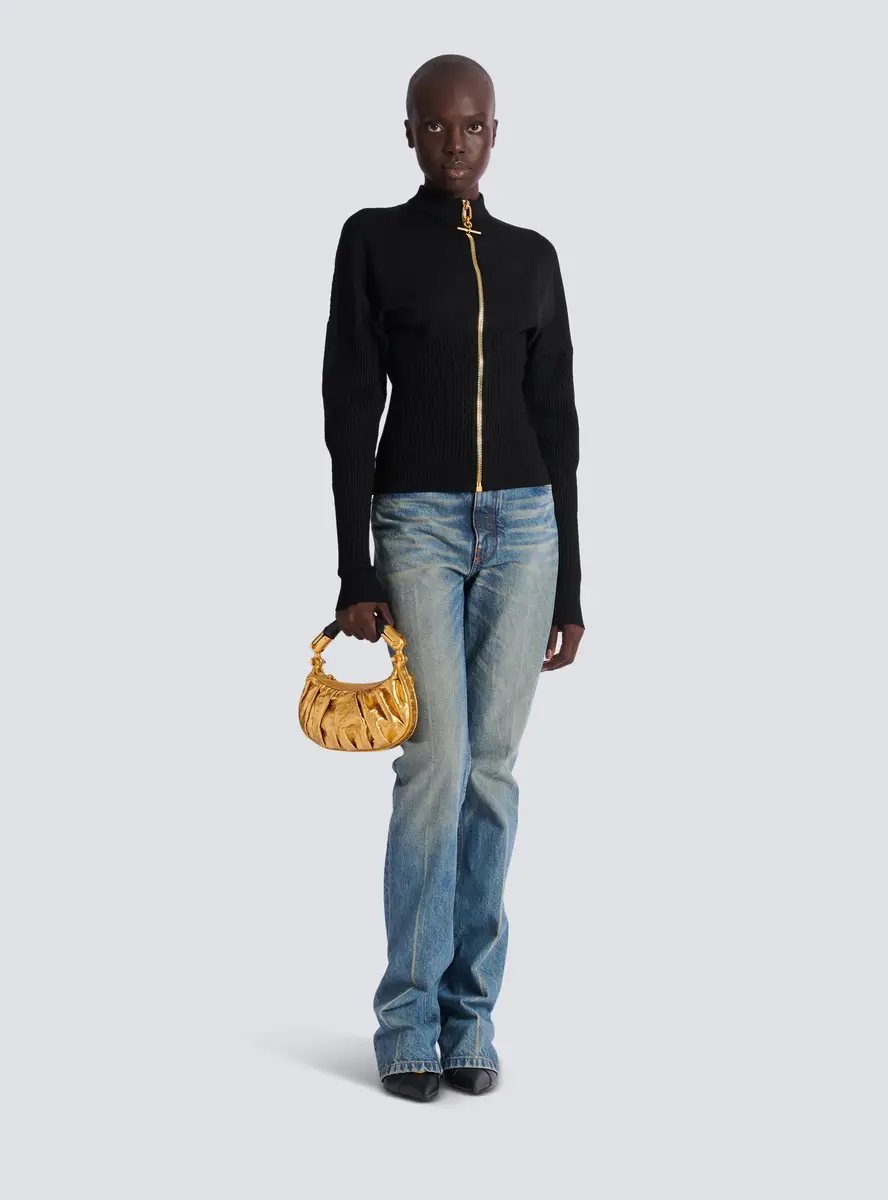 Balmain Ébène Mini bag in lamé leather | Thumbnail 2 Balmain Ébène Mini bag in lamé leather | Thumbnail 2