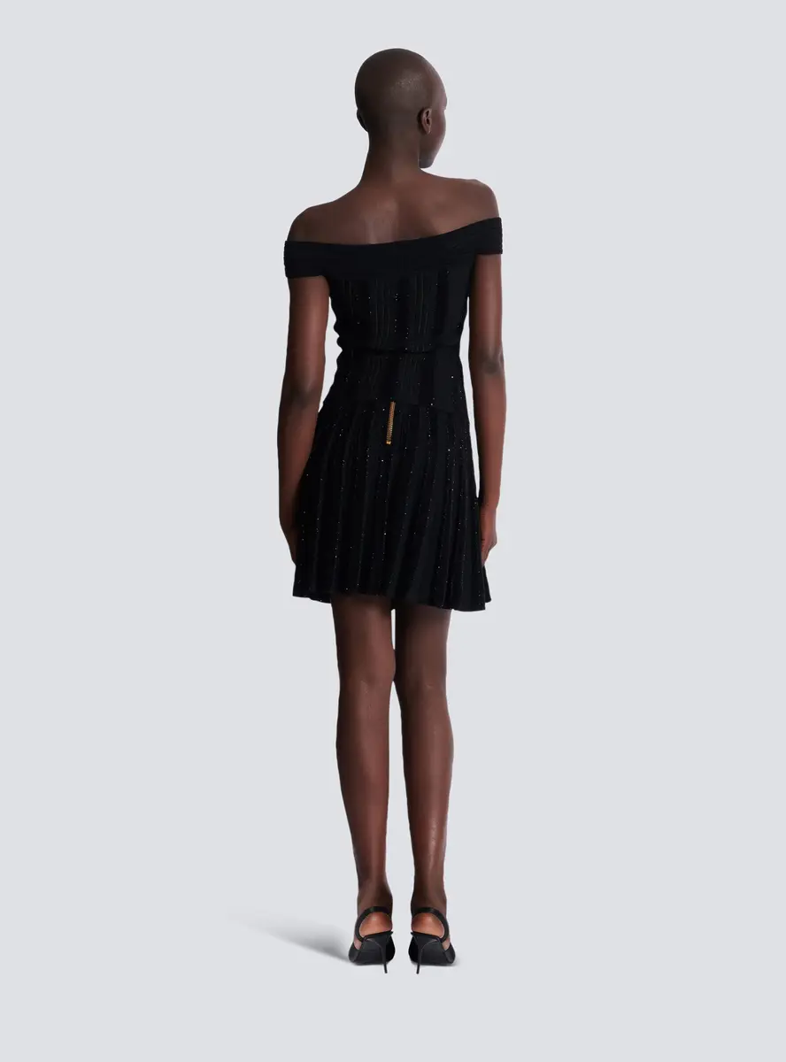 Balmain Pleated glitter knit skirt | Thumbnail 4 Balmain Pleated glitter knit skirt | Thumbnail 4