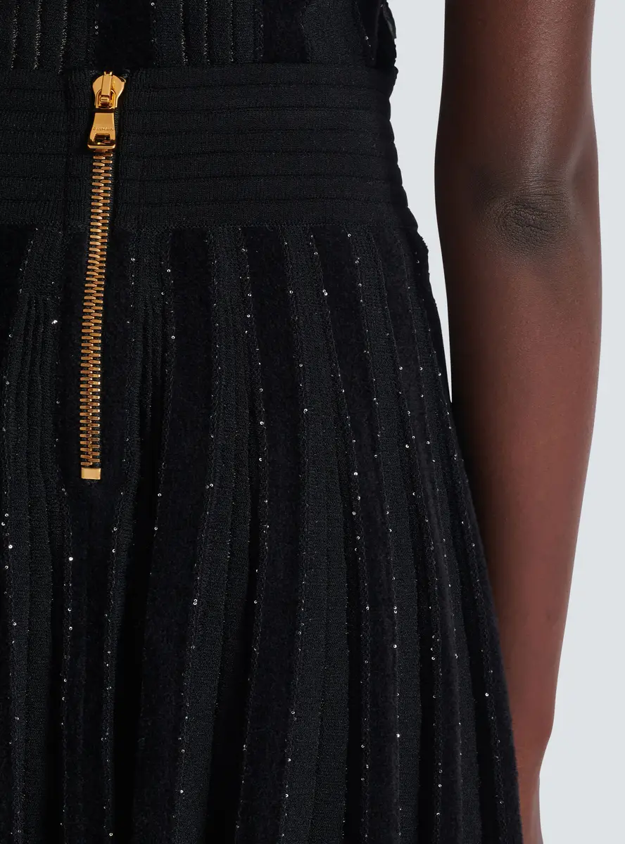 Balmain Pleated glitter knit skirt | Thumbnail 5 Balmain Pleated glitter knit skirt | Thumbnail 5