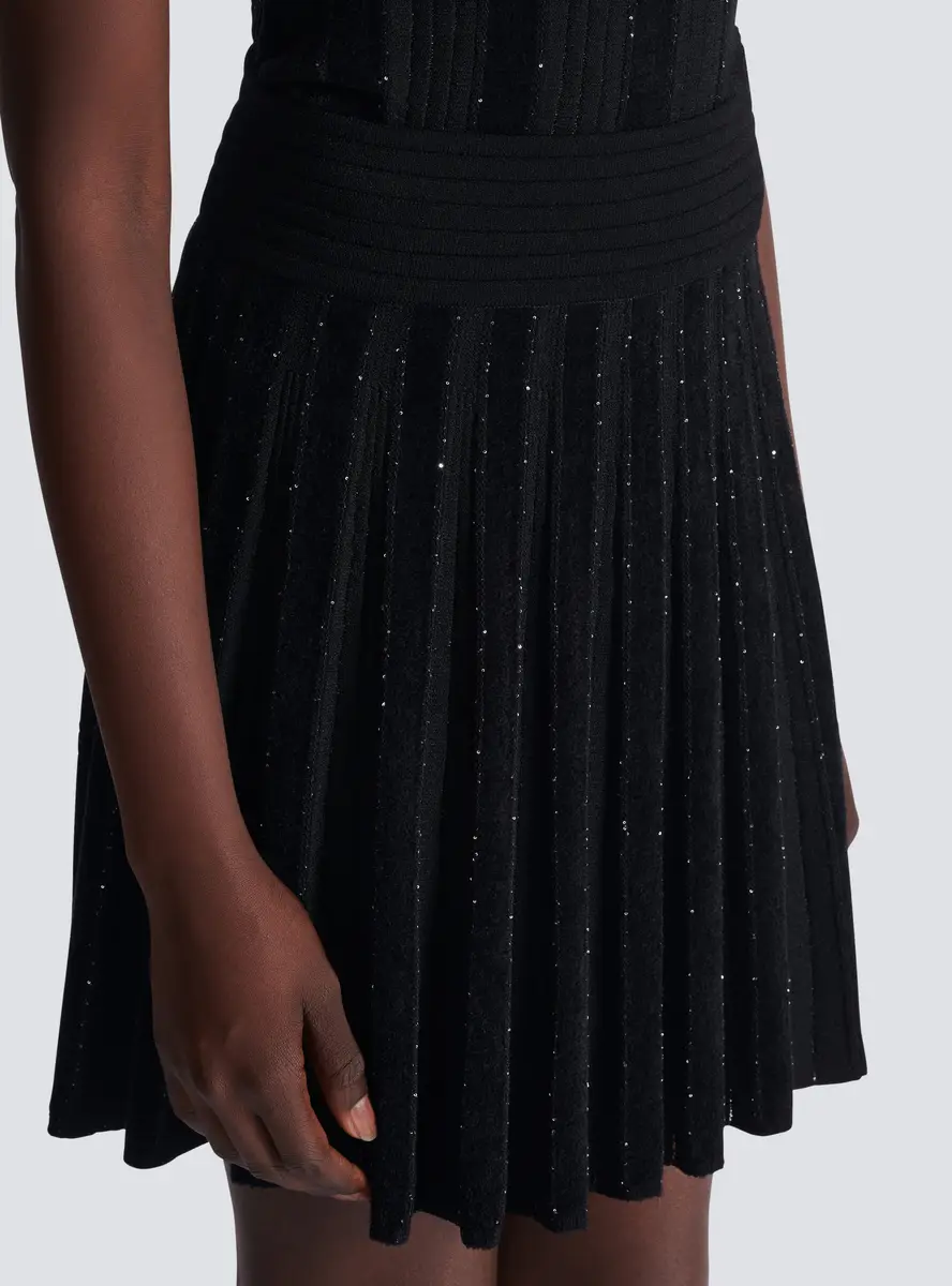 Balmain Pleated glitter knit skirt | Thumbnail 6 Balmain Pleated glitter knit skirt | Thumbnail 6