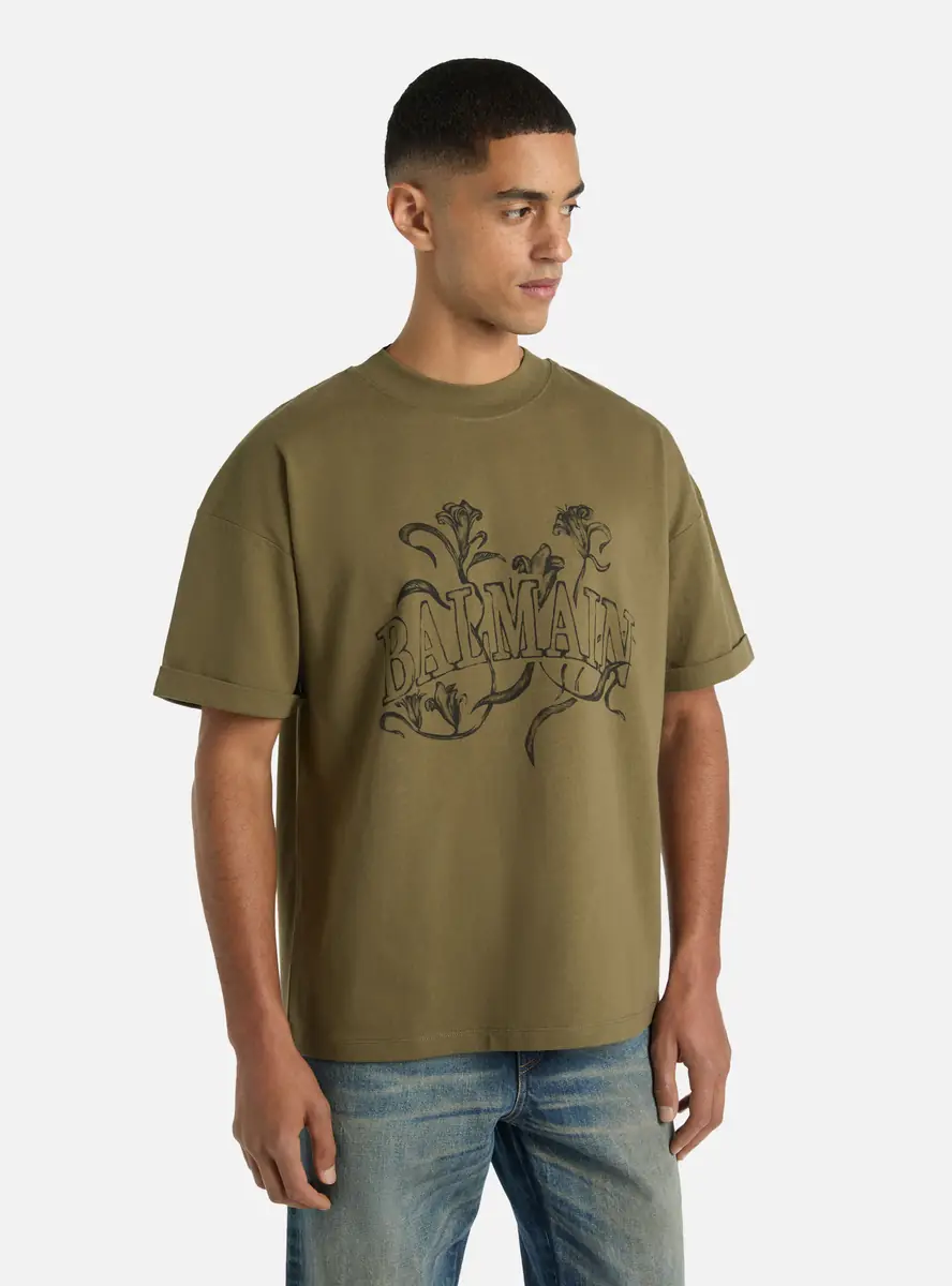 Balmain Printed Bloom T-shirt | Thumbnail 5 Balmain Printed Bloom T-shirt | Thumbnail 5