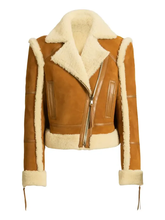 Balmain Shearling biker jacket