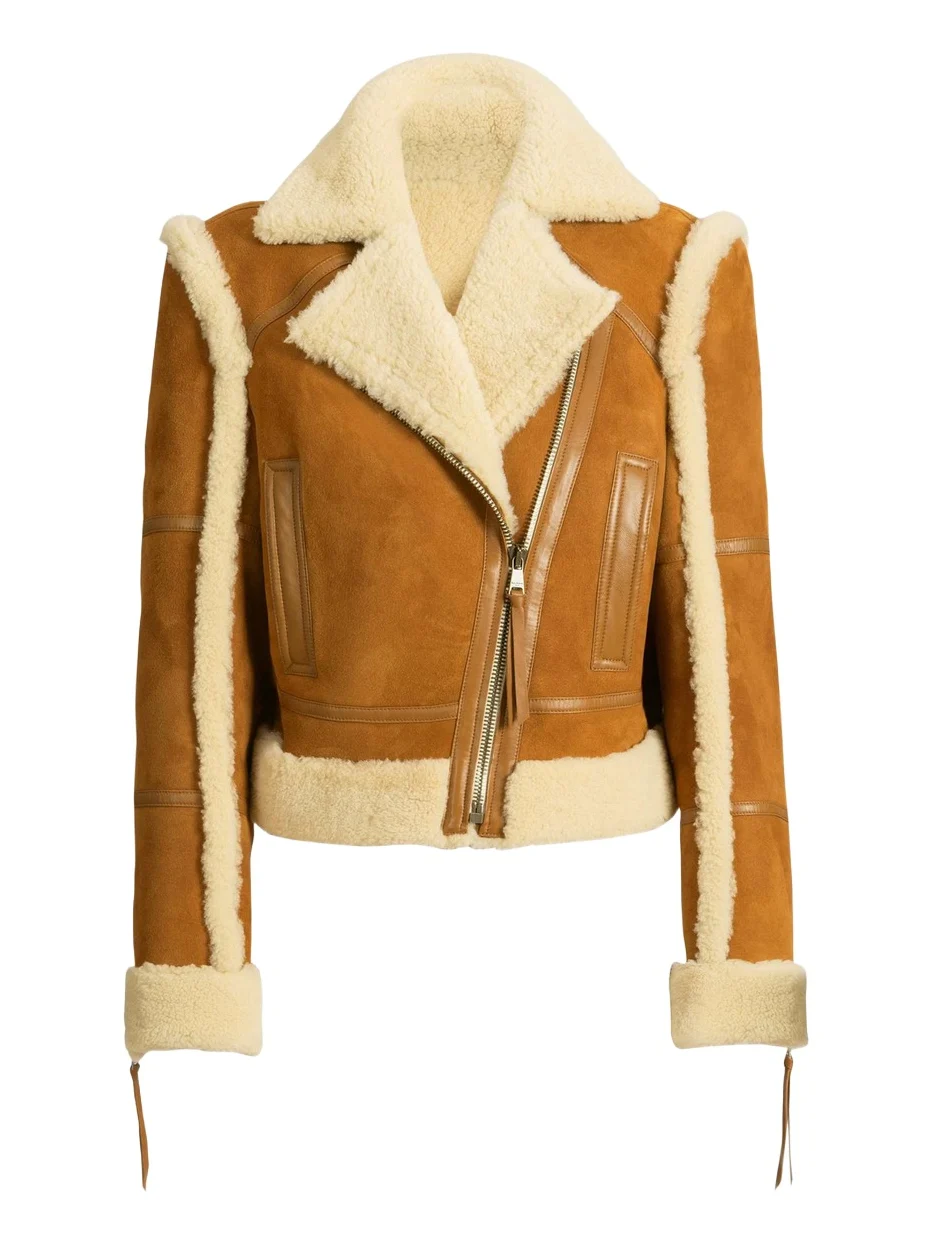 Shearling biker jacket Shearling biker jacket