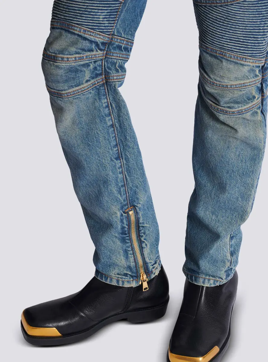 Balmain Biker jeans in vintage denim | Thumbnail 5 Balmain Biker jeans in vintage denim | Thumbnail 5