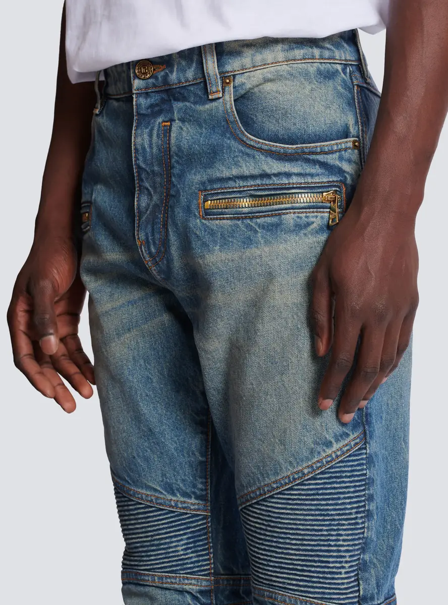 Balmain Biker jeans in vintage denim | Thumbnail 6 Balmain Biker jeans in vintage denim | Thumbnail 6