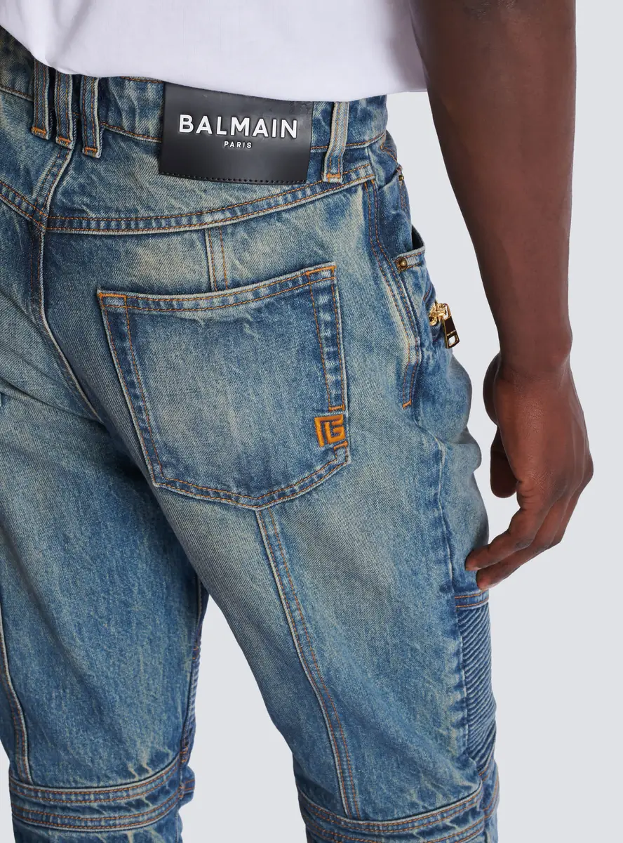 Balmain Biker jeans in vintage denim | Thumbnail 7 Balmain Biker jeans in vintage denim | Thumbnail 7