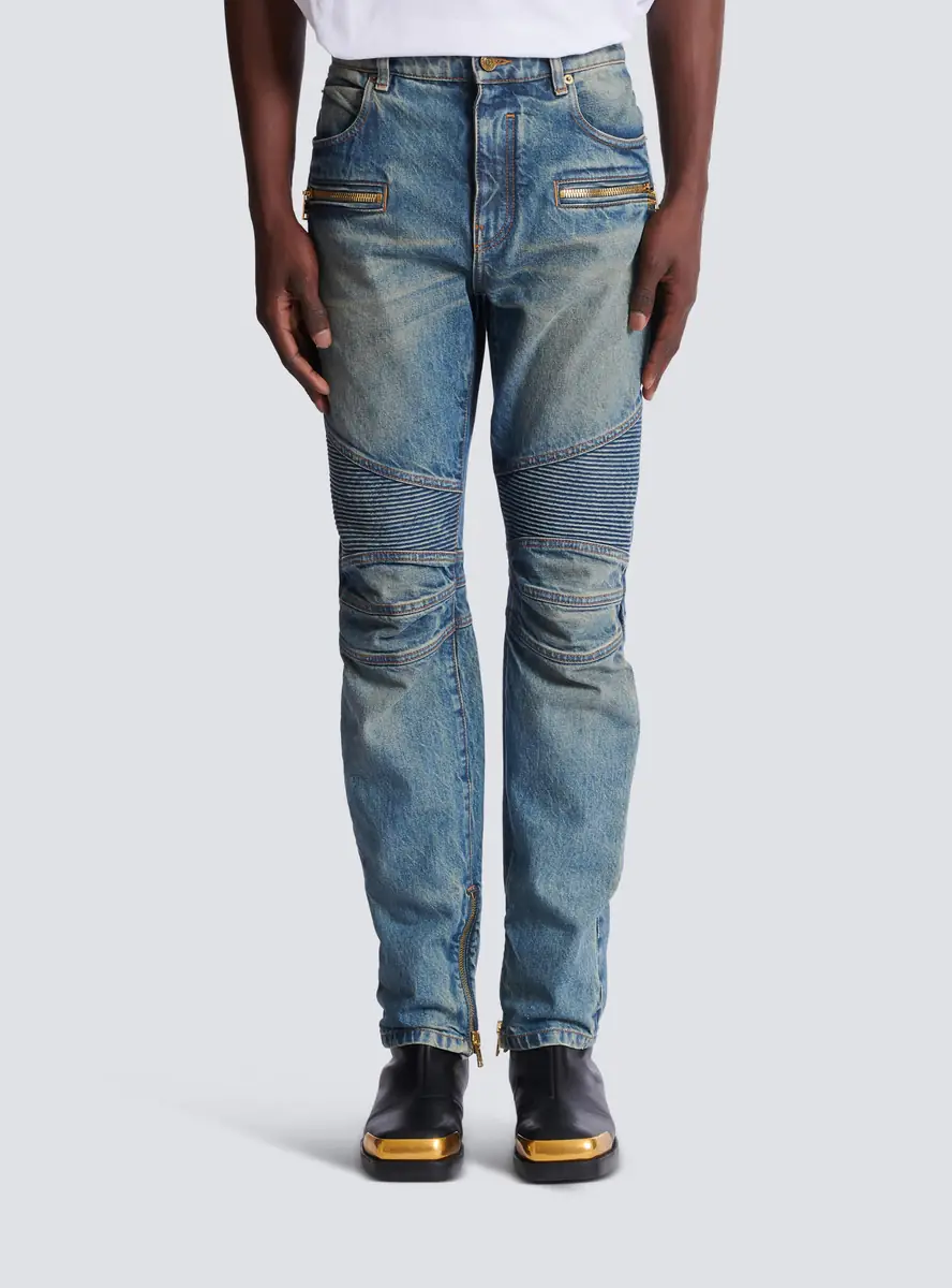 Balmain Biker jeans in vintage denim | Thumbnail 8 Balmain Biker jeans in vintage denim | Thumbnail 8