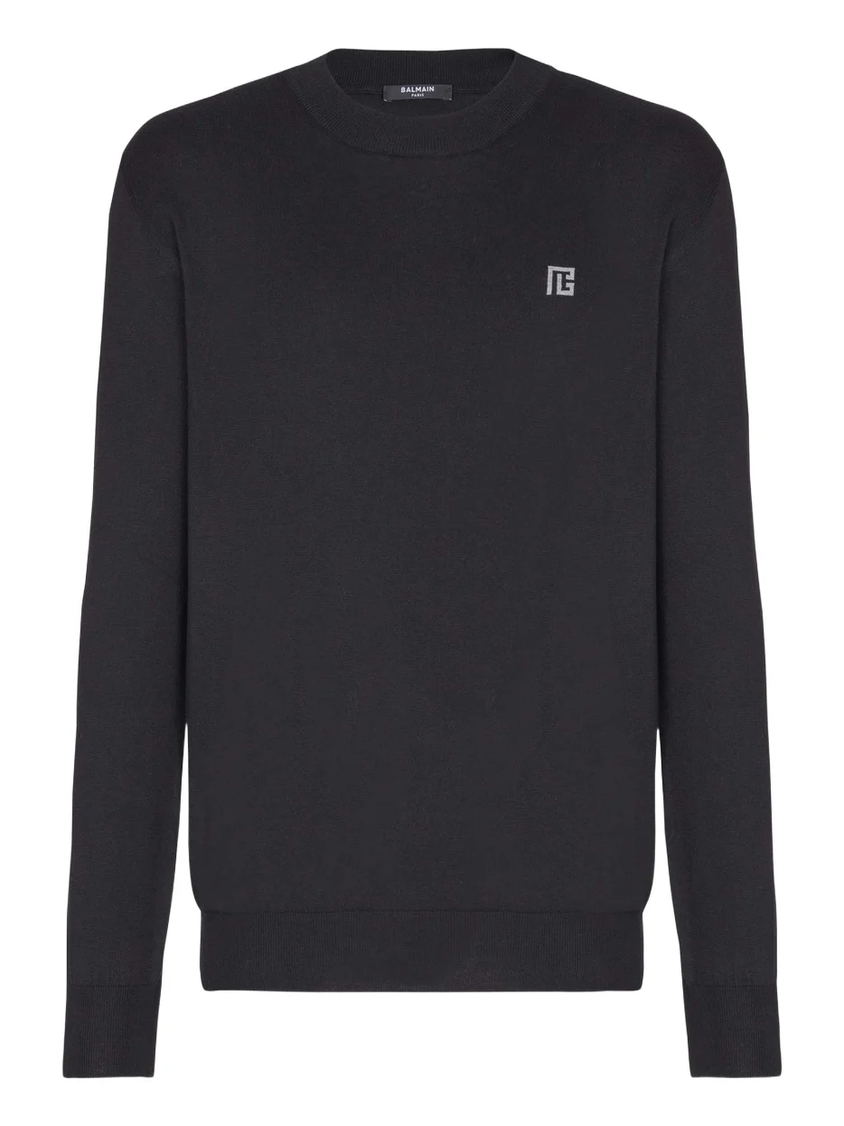 Fine silk and cotton jumper