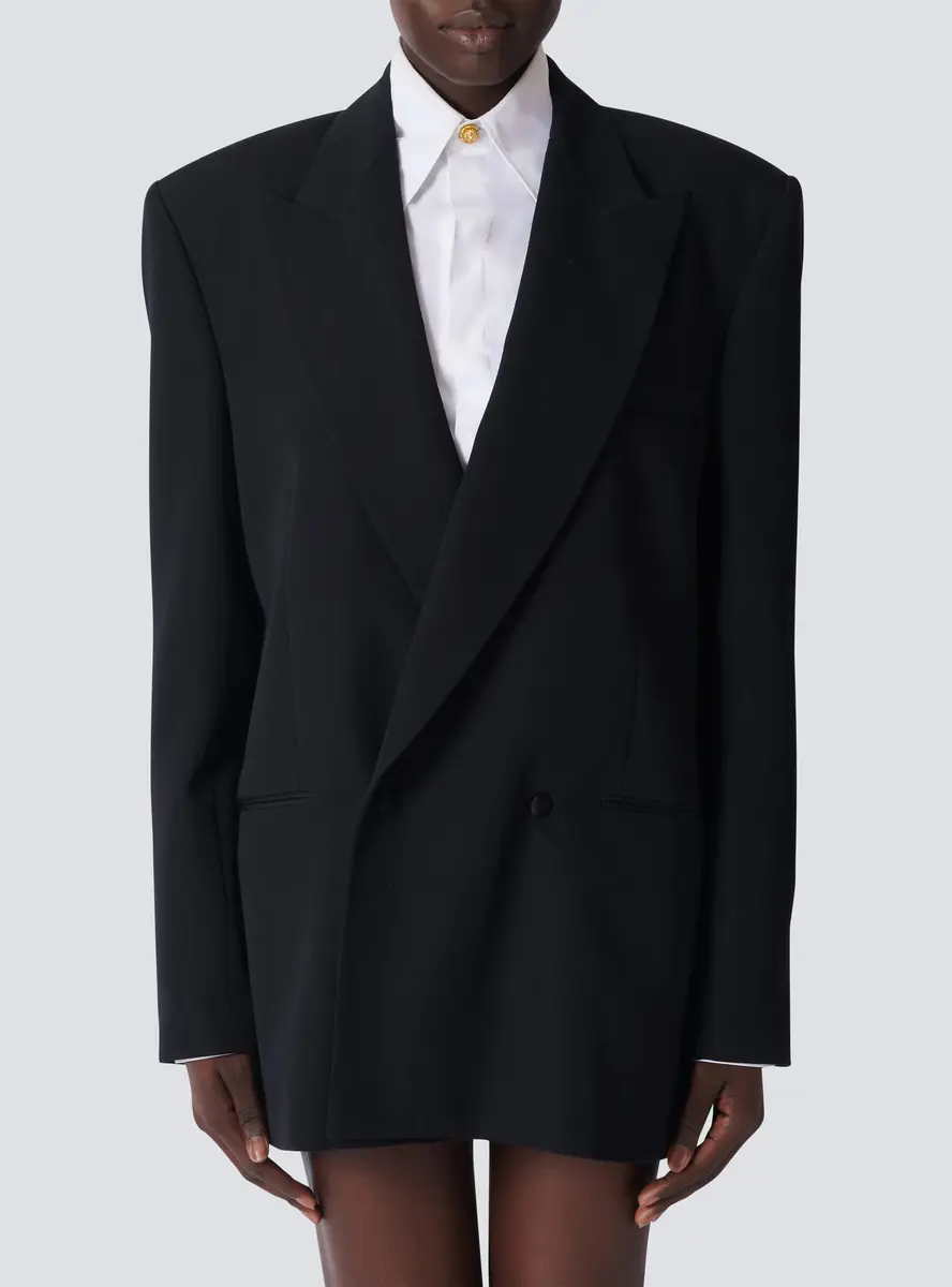 Balmain Oversized grain de poudre jacket | Thumbnail 7 Balmain Oversized grain de poudre jacket | Thumbnail 7