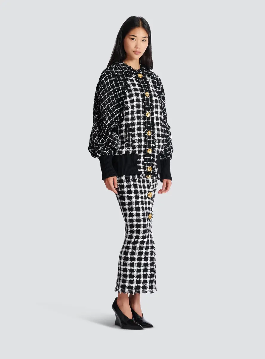 Balmain Oversized bomber jacket in mixed tweed | Thumbnail 3 Balmain Oversized bomber jacket in mixed tweed | Thumbnail 3