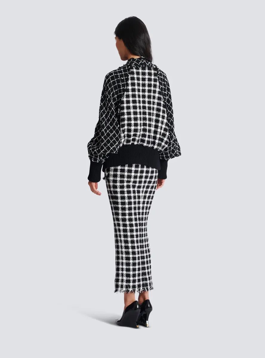 Balmain Oversized bomber jacket in mixed tweed | Thumbnail 4 Balmain Oversized bomber jacket in mixed tweed | Thumbnail 4