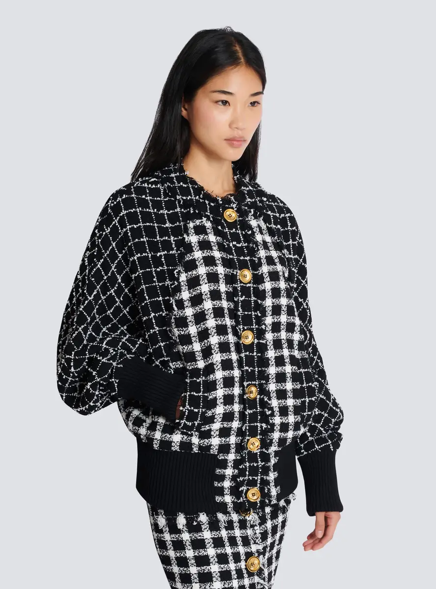 Balmain Oversized bomber jacket in mixed tweed | Thumbnail 5 Balmain Oversized bomber jacket in mixed tweed | Thumbnail 5