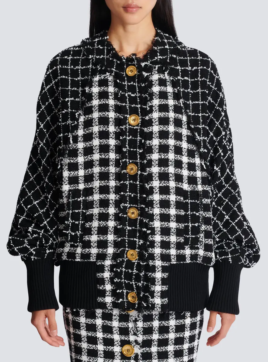 Balmain Oversized bomber jacket in mixed tweed | Thumbnail 7 Balmain Oversized bomber jacket in mixed tweed | Thumbnail 7