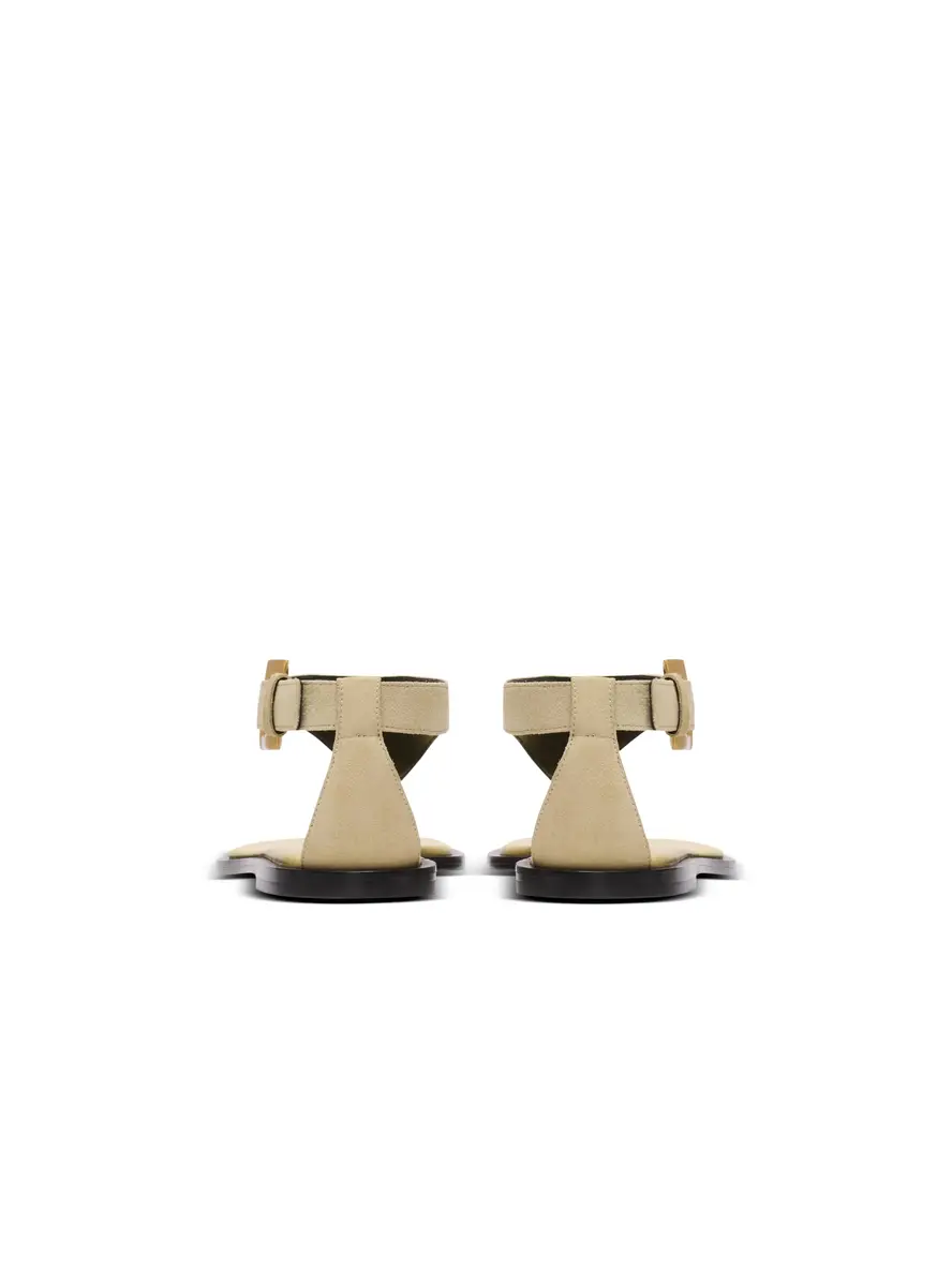 Balmain Anthem flat toe-post sandals in suede | Thumbnail 4