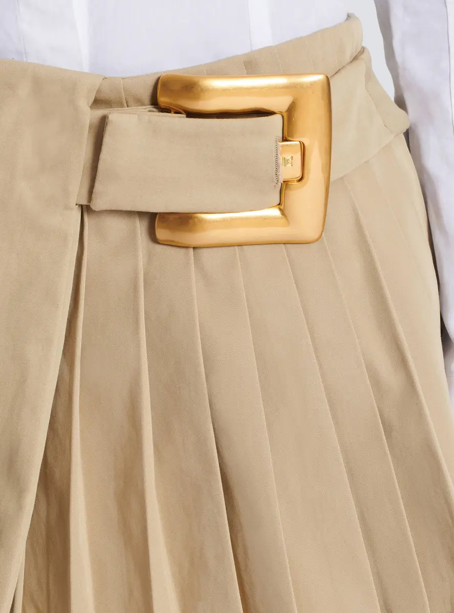 Balmain Short gabardine skirt with belt detail | Thumbnail 6 Balmain Short gabardine skirt with belt detail | Thumbnail 6