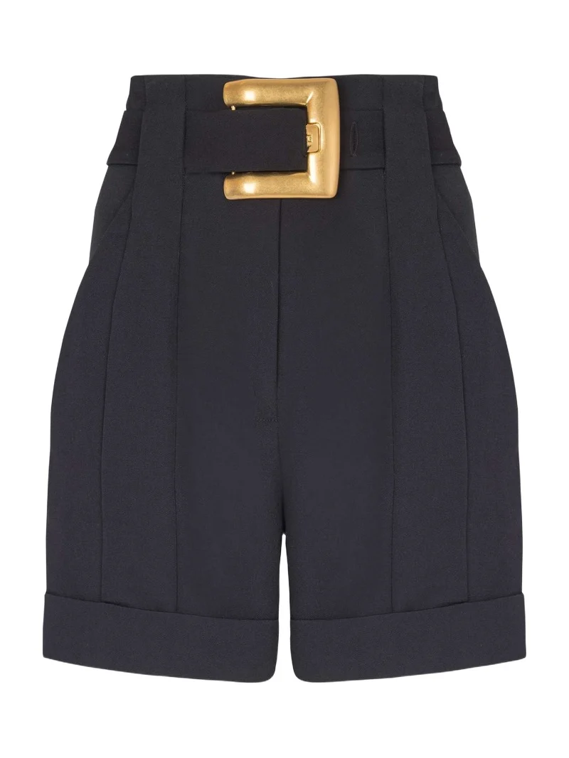 Balmain Grain de poudre shorts with belt