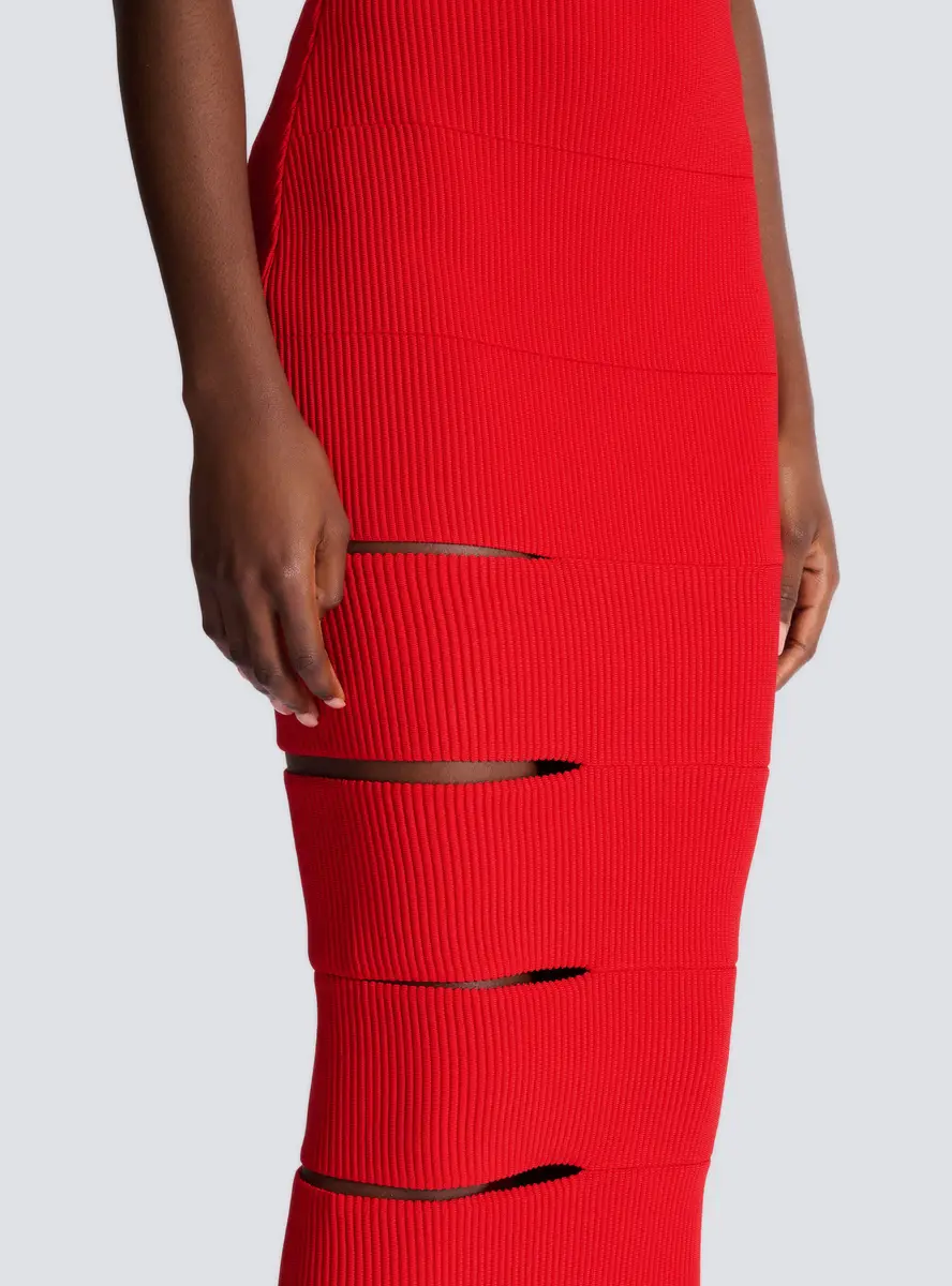 Balmain Long knit skirt with cut-outs | Thumbnail 5 Balmain Long knit skirt with cut-outs | Thumbnail 5