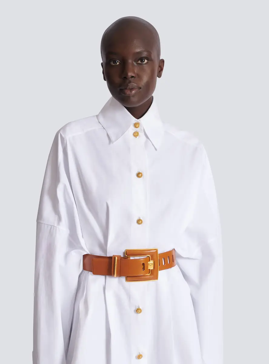 Balmain Anthem calfskin leather belt | Thumbnail 2