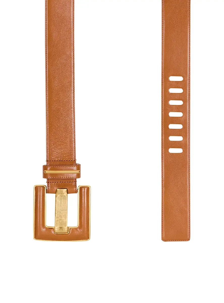 Balmain Anthem calfskin leather belt | Thumbnail 3