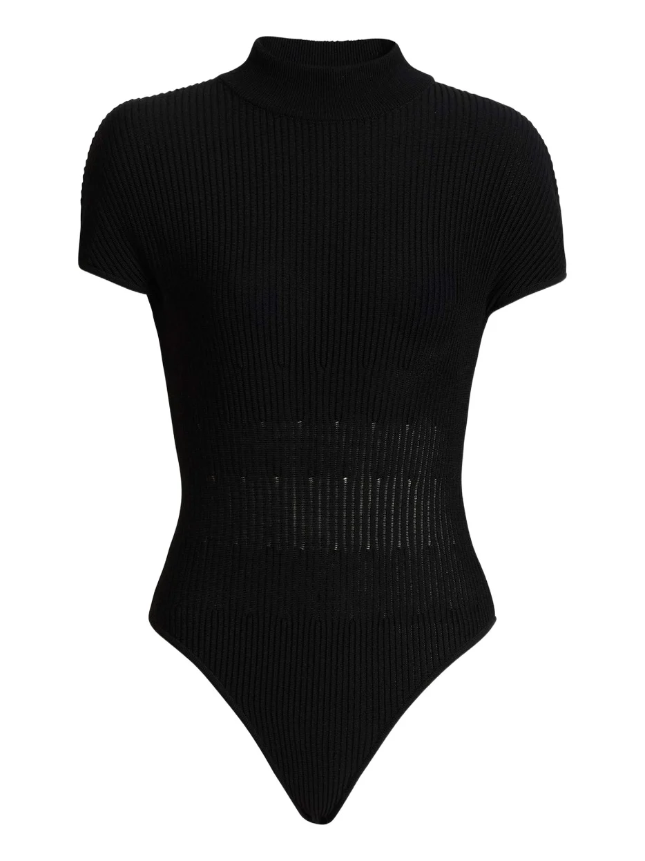 Ribbed knit bodysuit Ribbed knit bodysuit