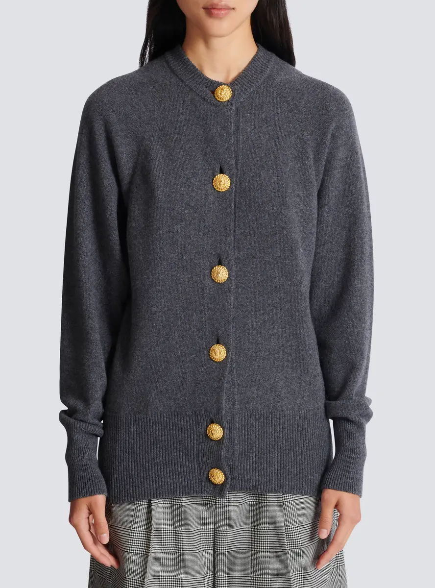 Balmain Buttoned eco-cashmere cardigan | Thumbnail 7 Balmain Buttoned eco-cashmere cardigan | Thumbnail 7