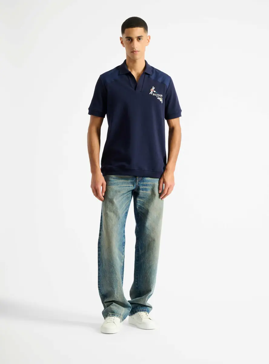 Balmain Embroidered Insect polo | Thumbnail 2 Balmain Embroidered Insect polo | Thumbnail 2