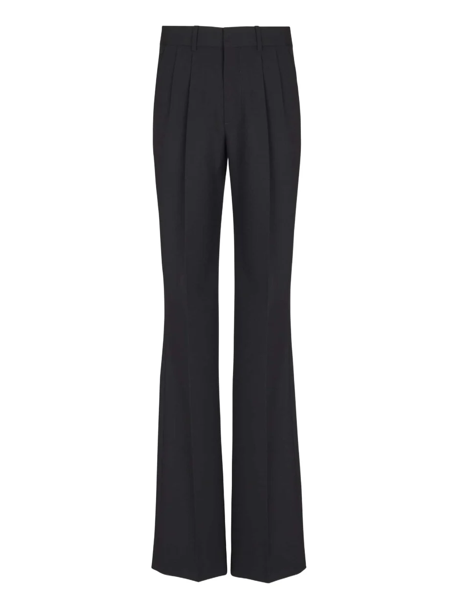 Wool straight-leg trousers
