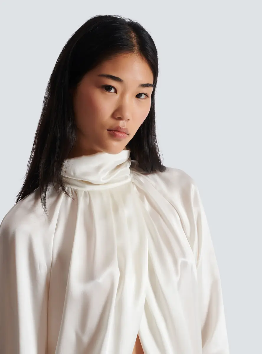 Balmain Draped silk blouse | Thumbnail 6 Balmain Draped silk blouse | Thumbnail 6