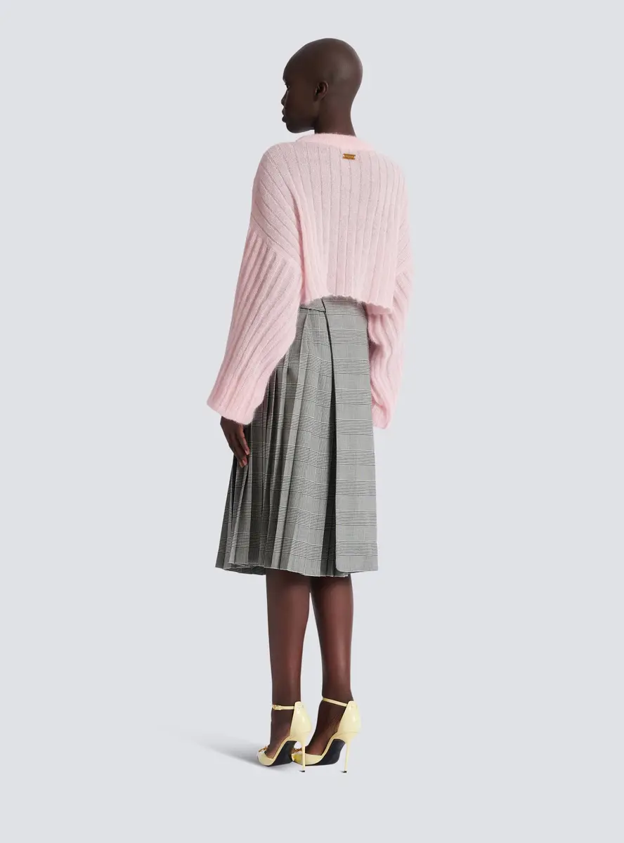 Balmain Midi skirt in Prince of Wales jacquard | Thumbnail 4 Balmain Midi skirt in Prince of Wales jacquard | Thumbnail 4