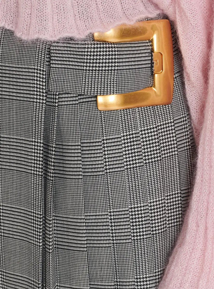 Balmain Midi skirt in Prince of Wales jacquard | Thumbnail 5 Balmain Midi skirt in Prince of Wales jacquard | Thumbnail 5