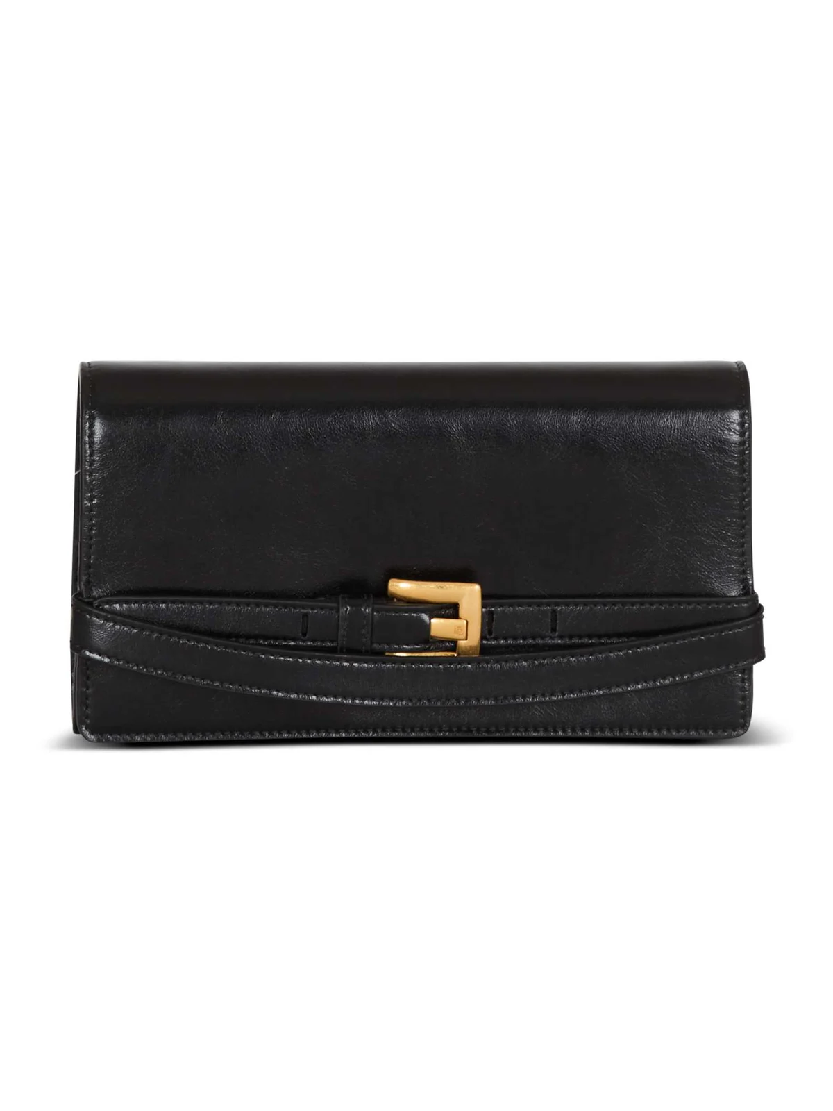 Balmain Shuffle calfskin wallet with chain