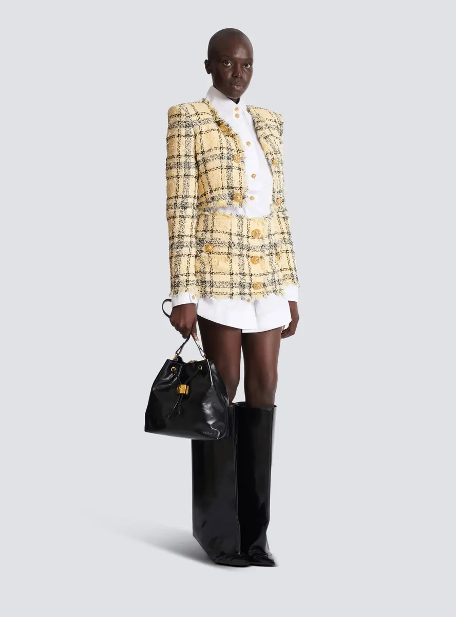 Balmain Glitter tweed mini skirt | Thumbnail 2 Balmain Glitter tweed mini skirt | Thumbnail 2