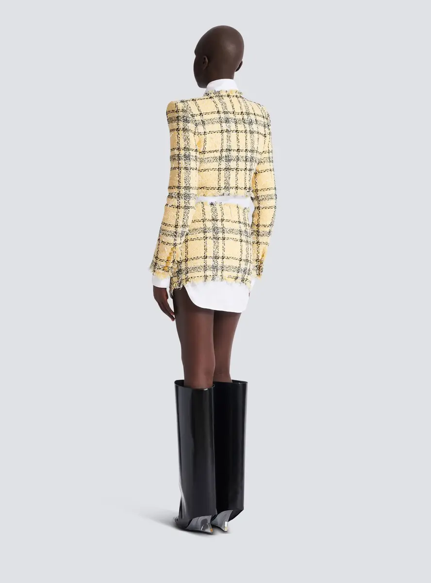 Balmain Glitter tweed mini skirt | Thumbnail 4 Balmain Glitter tweed mini skirt | Thumbnail 4