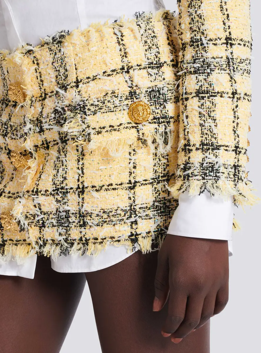 Balmain Glitter tweed mini skirt | Thumbnail 6 Balmain Glitter tweed mini skirt | Thumbnail 6
